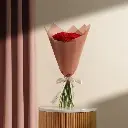 Red Carnation Blooming Bouquet | 20 Flowers