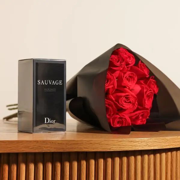 Dior Sauvage for Men | Elegant Flowers Bouquet