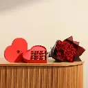 Abucci Red Heart Chocolate Box | Forever Love Blooms