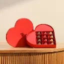 Abucci Red Heart Chocolate Box | 12 Pieces