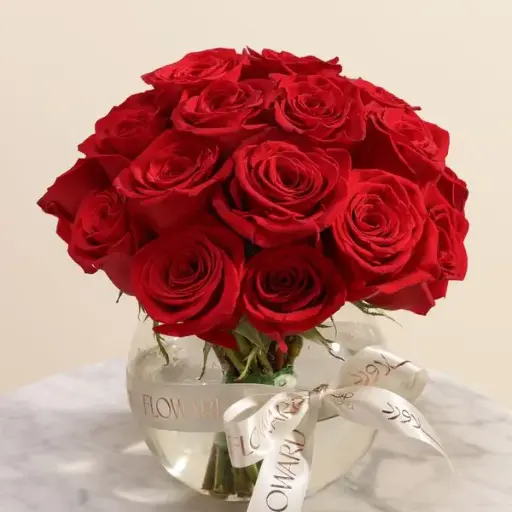 Red Rose Vase