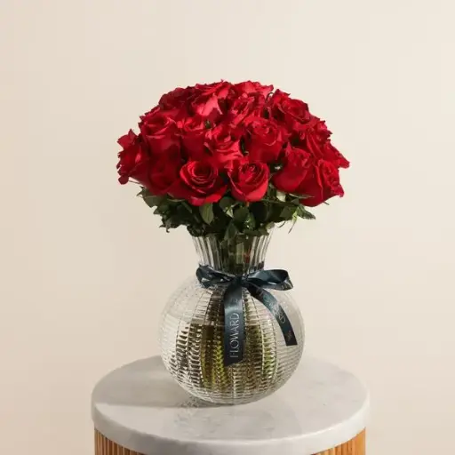 Royal Red Rose Vase