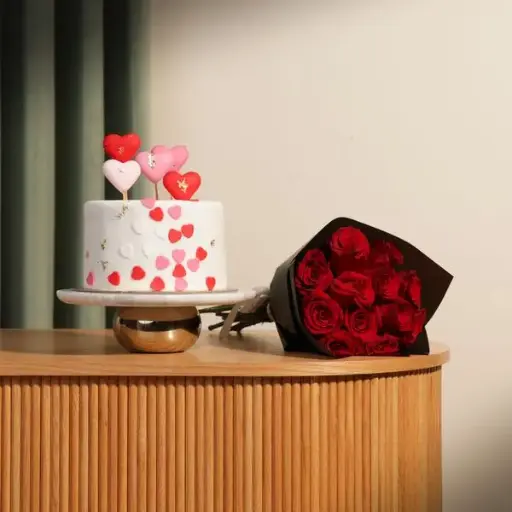 Heart Sprinkles Cake | Wave of Flowers